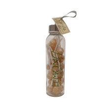 CONFITERIA BOTELLA DE VIDRIO CON LOGOTIPO 500 ML BOMBON CANELA MEDIA LIBRA